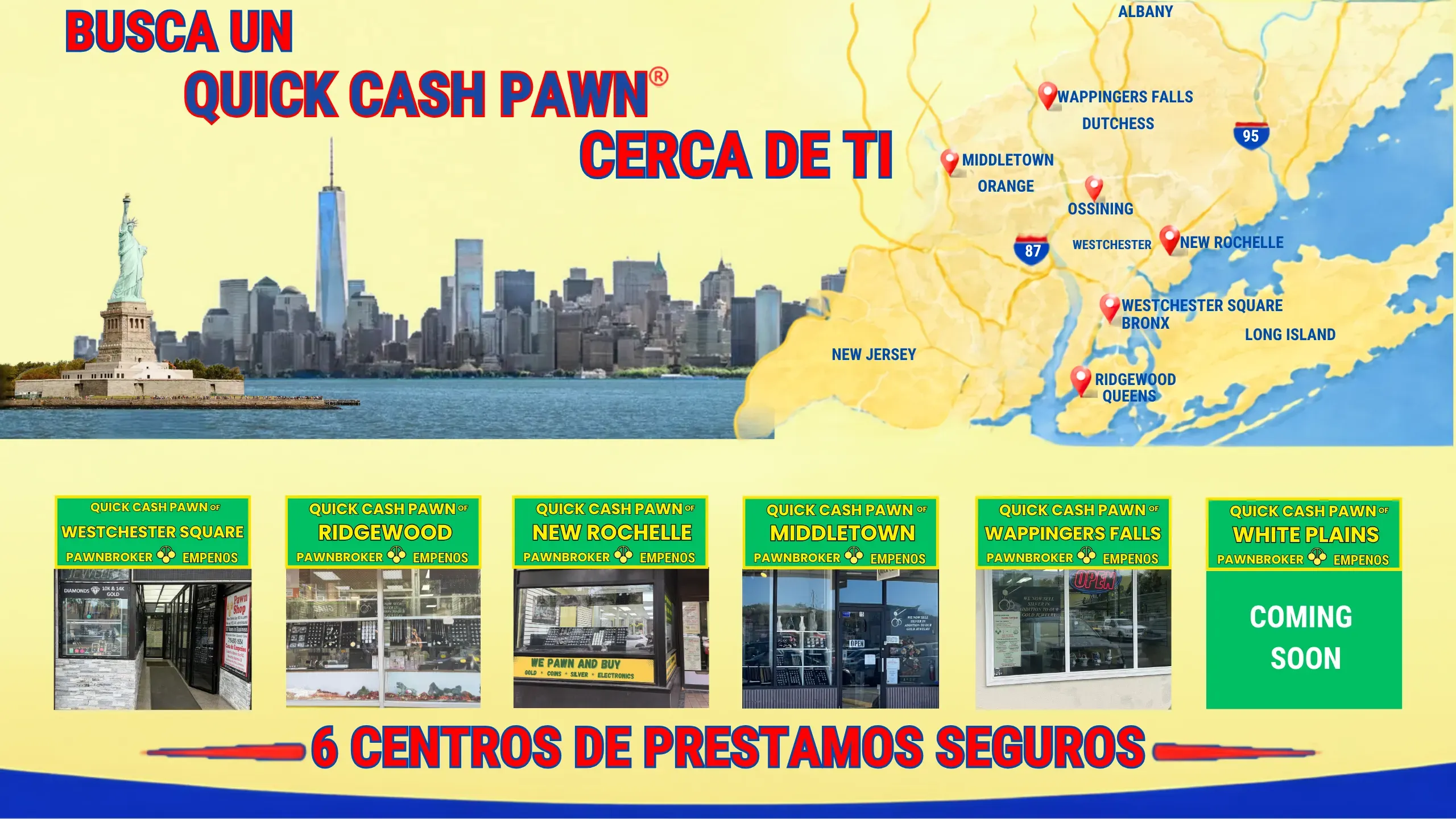BUSCA UN ALBANY QUICK CASH PAWN® CERCA DE TI