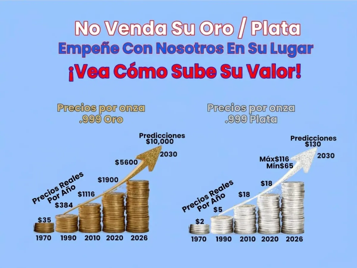 No venda su oro plata